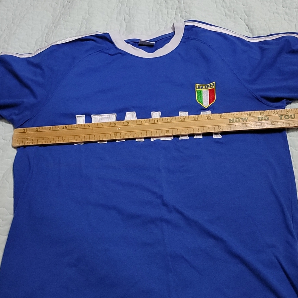 Italia Soccer T-Shirt Sz XL Defect - Picture 4 of 7